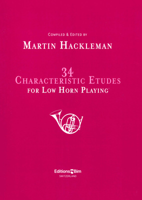 Editions Bim 34 Characteristic Etudes Low papildoma literatūra valtornai
