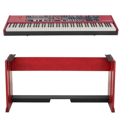 Clavia Nord Stage 4 88 sceninis pianinas su mediniu stovu