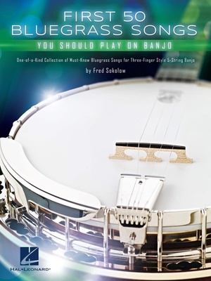 Hal Leonard 50 First Bluegrass Songs Banjo literatūra banjo instrumentui