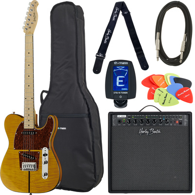 Harley Benton TE-80 NT Deluxe Series elektrinės gitaros komplektas