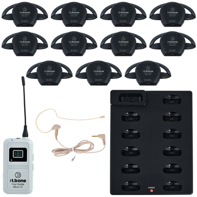 the t.bone Tour Guide Micro TX Bundle belaidė gidų sistema
