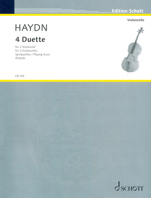 Schott Haydn 4 Duette violončelės natos