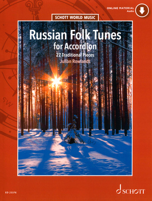 Schott Russian Folk Tunes akordeono natų knyga