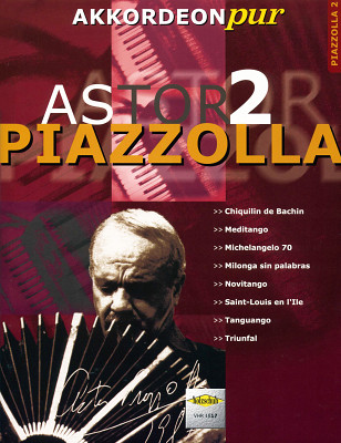 Holzschuh Verlag Accordeon Pur Piazzolla 2 akordeono natų knyga