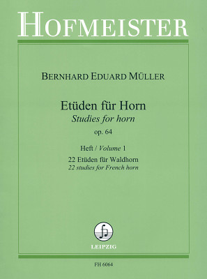 Friedrich Hofmeister Verlag Etüden für Horn 1 papildoma literatūra valtornai