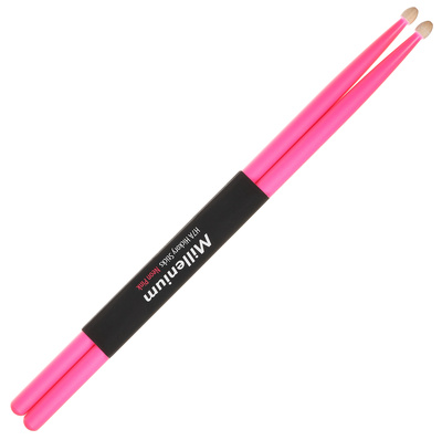 Millenium H7A Hickory Sticks Neon Pink būgnų lazdelės
