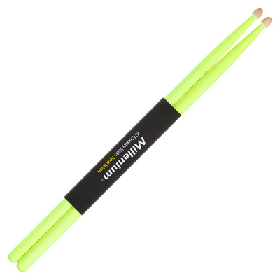 Millenium H7A Hickory Sticks Neon Yellow būgnų lazdelės