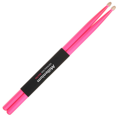 Millenium H5B Hickory Sticks Neon Pink būgnų lazdelės