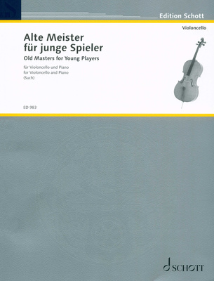 Schott Alte Meister violončelės natos