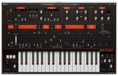 GForce Axxess virtualus instrumentas
