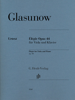 Henle Verlag Glasunow Elegie op.44 alto natai