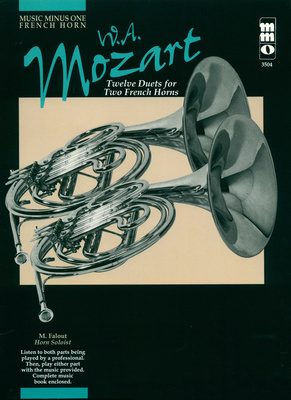Music Minus One Mozart Twelve Duets Horn prancūziško rago literatūra