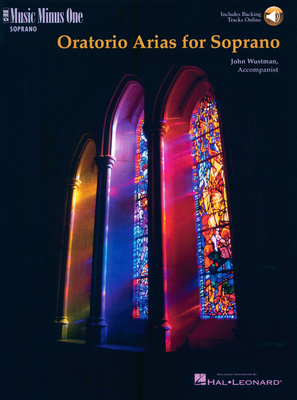 Music Minus One Oratorio Arias For Soprano klasikinio vokalo natų rinkinys