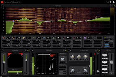 Harrison Audio MPC Channel Strip garso takelio juosta