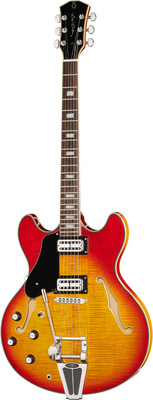 Larry Carlton H7T Cherry Sunburst LH pusiau akustinė gitara