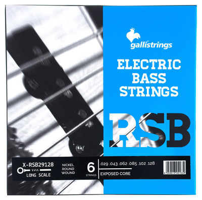 Galli Strings X-RSB29128 Exposed Core 6-stygų elektrinės bosinės gitaros stygos
