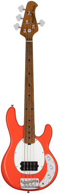 Sterling by Music Man StingRay Short RAYSS4 FRD trumpos skalės bosinė gitara