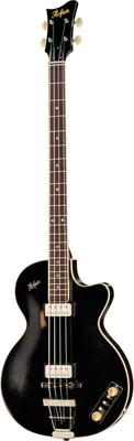 Höfner Club Bass Vintage Relic Black keturstygis bosas