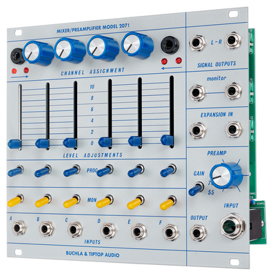 Tiptop Audio Model 207t mikšerių ir slopintuvų modulis