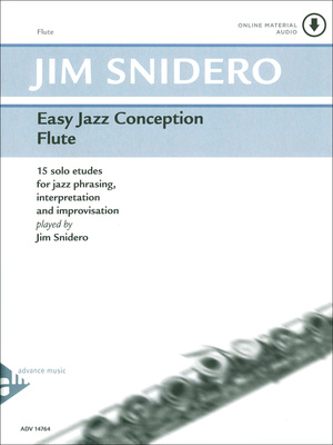 Advance Music Easy Jazz Conception Flute sudėtingi kūriniai fleitai