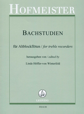 Friedrich Hofmeister Verlag Bachstudien Altblockflöte papildoma literatūra fleitutei