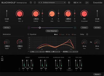 Eventide Blackhole Immersive garso efektų programinė įranga