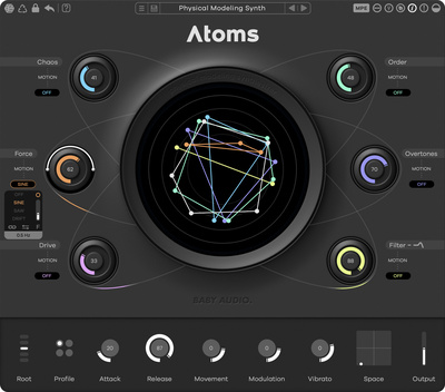 Baby Audio Atoms virtualus instrumentas ir samplai