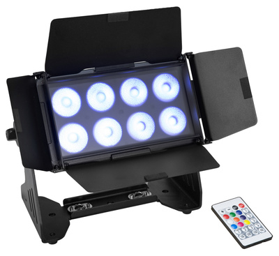 Eurolite Multiflood IP 8x10W RGBW LED flood prožektorius