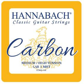 Hannabach Carbon 3er Diskant Set nailoninės klasikinės gitaros stygos  