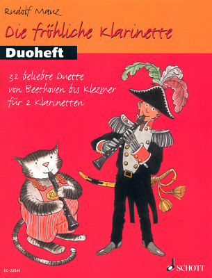 Schott Fröhliche Clarinet Duo 1 klarnetų dainų rinkinys