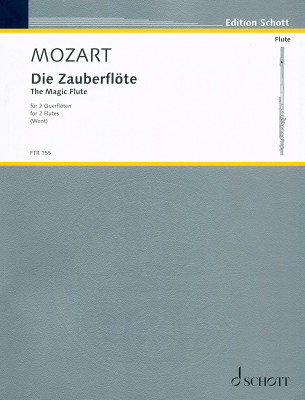 Schott Zauberflöte 2 Querflöten klasikinė fleitų literatūra