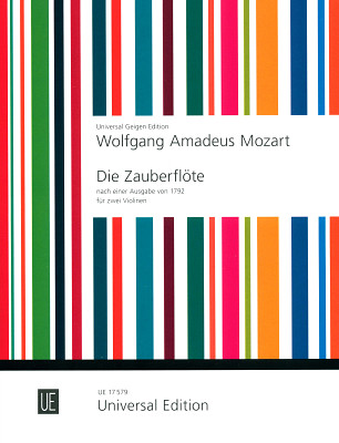 Universal Edition Zauberflöte 2 Violinen klasikinė smuikų literatūra  