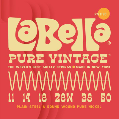 La Bella Pure Vintage PV1150 elektrinės gitaros stygos  