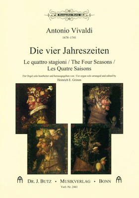 Dr. J. Butz Musikverlag Vivaldi 4 Jahreszeiten Orgel vargonų literatūra