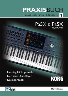 Korg PA-5X Praxisbuch 1 instrumentų knyga