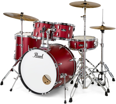 Pearl Roadshow 20" Plus Matte Red akustinių būgnų komplektas