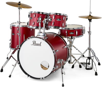 Pearl Roadshow 22" Matte Red akustinis būgnų komplektas