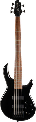 Cort C5 Deluxe Black 5-stygė bosinė gitara