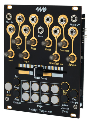 4ms Catalyst Sequencer trigeris ir cv sekvenceris