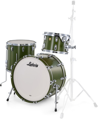 Ludwig Legacy Maple Fab Herit. Green bungu korpusu komplekts