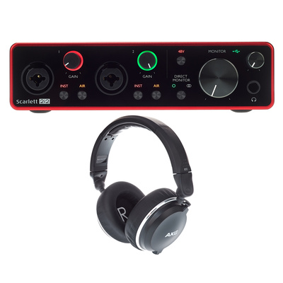 Focusrite Scarlett 2i2 3rd ausinių komplektas Usb garso sąsaja