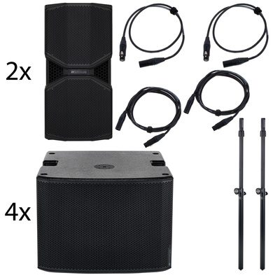 dB Technologies Reevo 212/Sub 918 Power Tower aktīvais PA skaļruņu komplekts