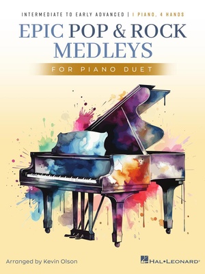 Hal Leonard Epic Pop And Rock Medleys pianino dainų knyga
