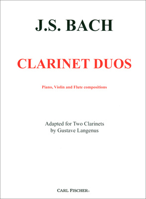 Carl Fischer Bach Clarinet Duos klarneto literatūra