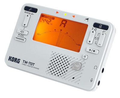 Korg TM-70T White gitaros derintuvas  