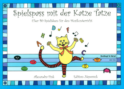 Breitkopf & Härtel Spielspaß mit der Katze Tatze mokomoji muzikos medžiaga vaikams