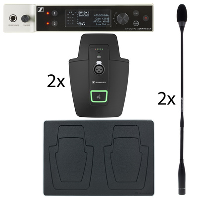 Sennheiser EW-DX 2CH Conference Set R1-9 belaidė konferencijų sistema