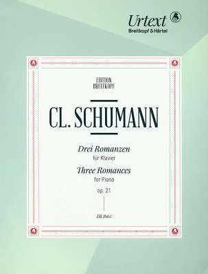 Breitkopf & Härtel Cl. Schumann Drei Romanzen fortepijono literatūra