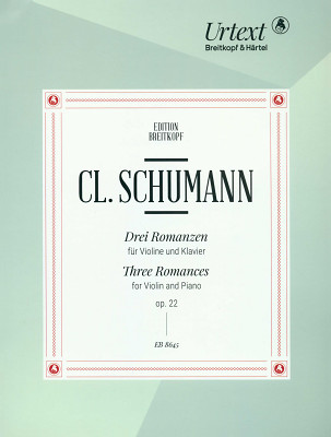 Breitkopf & Härtel Cl. Schumann Romanzen smuiko natos
