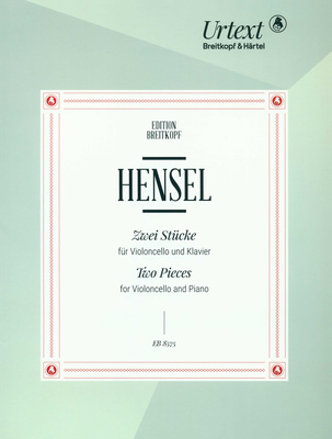 Breitkopf & Härtel Hensel Zwei Stücke violončelės natos
